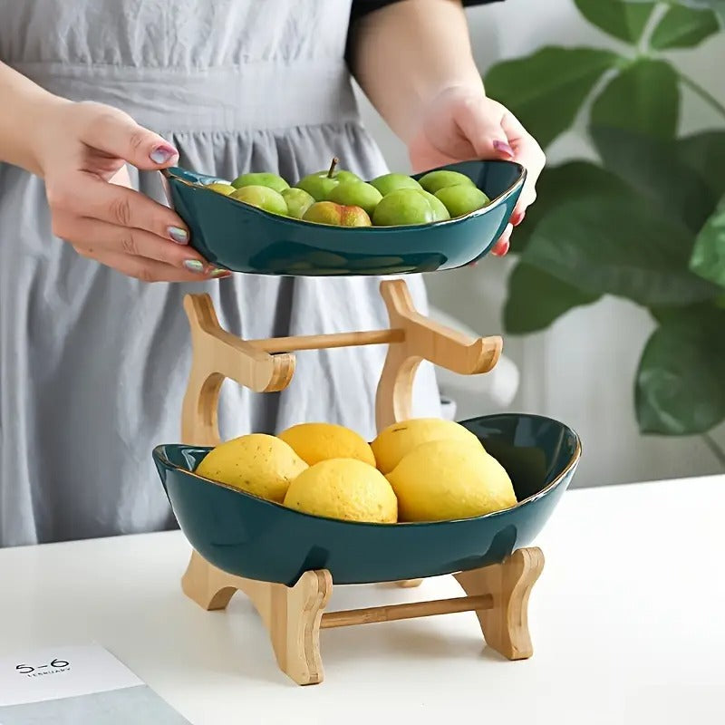 2 3 tier luxury elegant fruit stand double layer fruit bowl - Temu