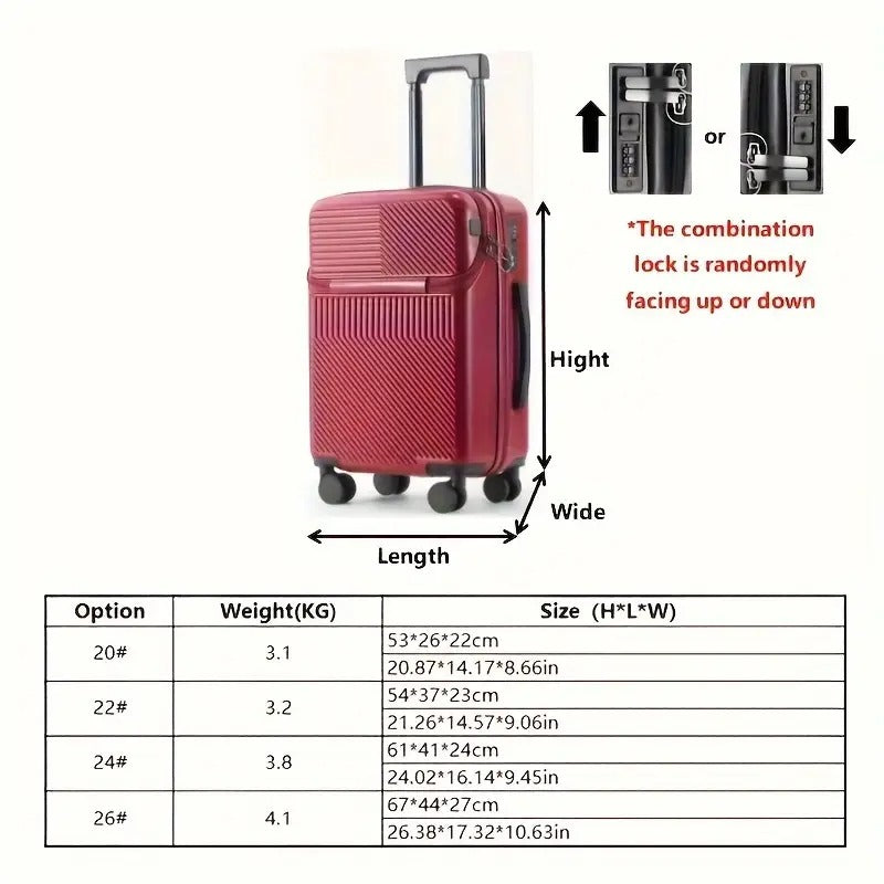 1pc 20 inch luggage travel function boarding case luggage - Temu